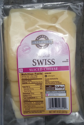 Natural Swiss Sliced Cheese