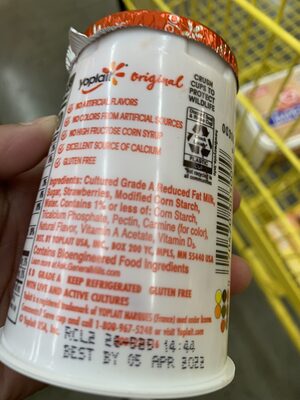 Yoplait Original Strawberry Low Fat Yogurt
