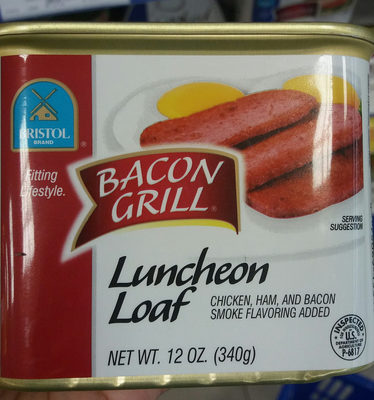 Bristol, bacon grill, luncheon loaf