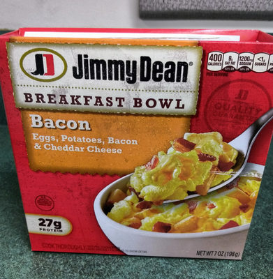 Jimmy dean, breakfast bowl bacon
