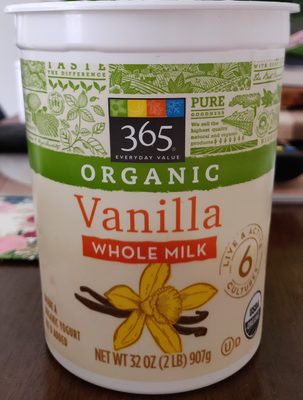 Vanilla Whole Milk Yogurt