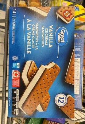 Great Value Vanilla Ice Cream Sandwiches