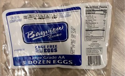 Large Grade AA 5 Dozen Eggs