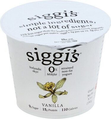 Strained non-fat yogurt