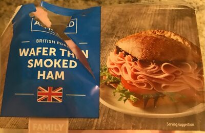 Wafer thin smoked ham