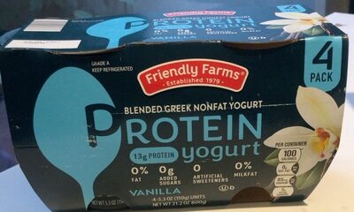 Blended Greek nonfat yogurt