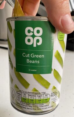 Cut Green Beans in water