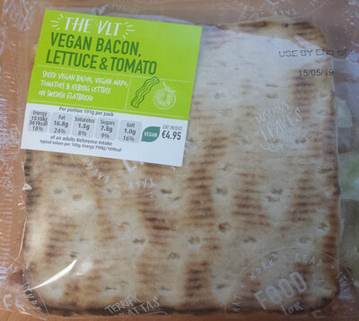 The VLT - Vegan Bacon, lettuce and tomato