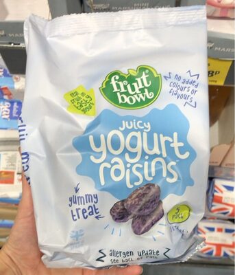 Juicy yogurt raisins