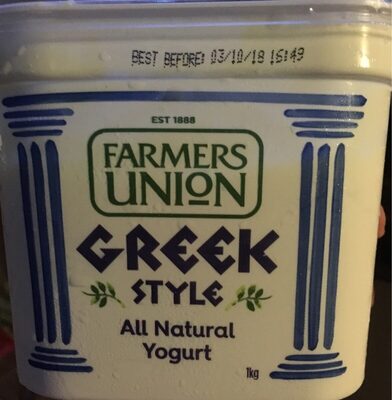 Farmers Union Greek Style Natural Yogurt