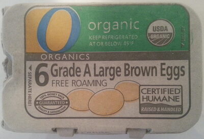 O organics, large brown eggs